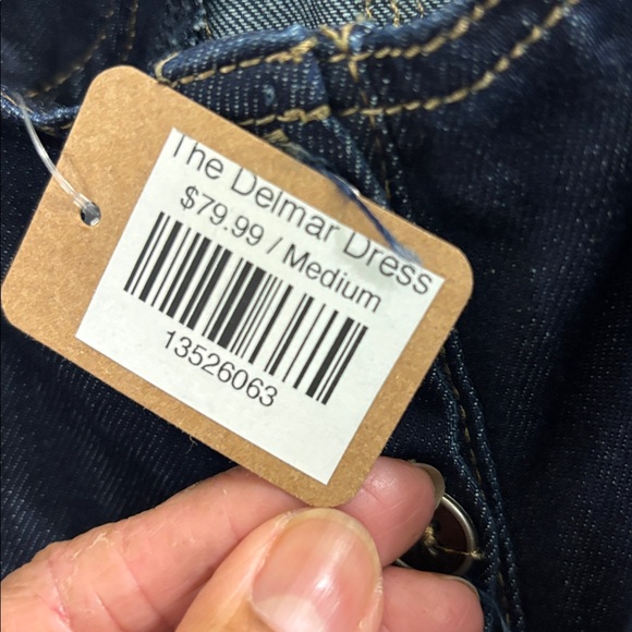 Stylish Dark Blue Denim Dress - Picture 14 of 16